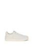Balmain White Calf Leather Bos Taurus Athletic Sneakers