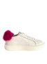 Santoni White Leather Women Sneakers