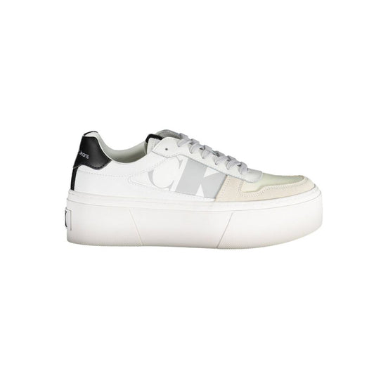 Calvin Klein White Polyester Women's Sneaker