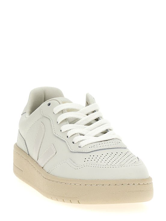 Veja White Leather Low Top Sneakers