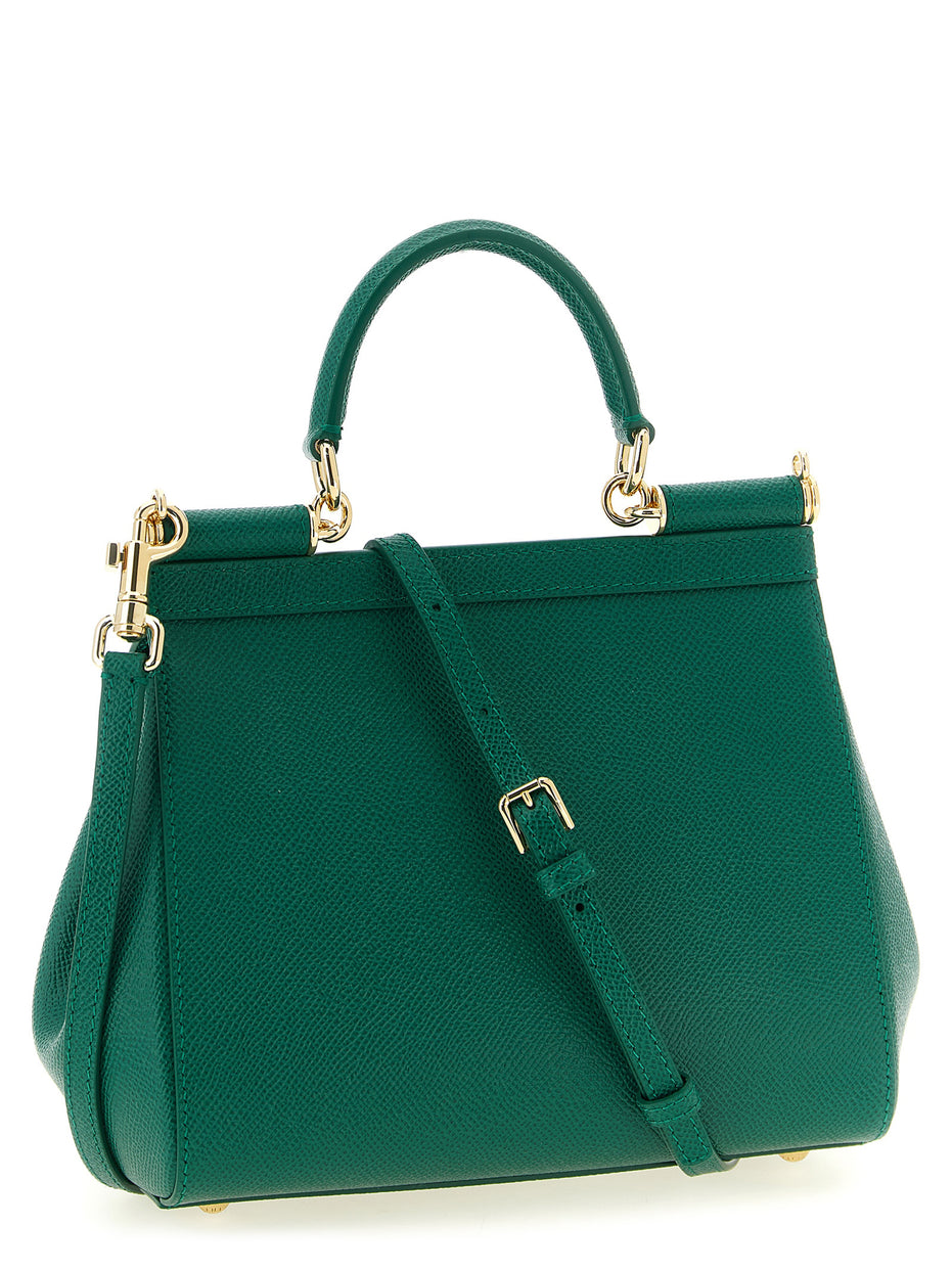 Dolce & Gabbana Bicolor Calfskin Handbag