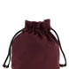 Ganni Bordeaux Recycled Polyamide Clutch Bag