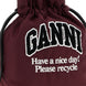 Ganni Bordeaux Recycled Polyamide Clutch Bag