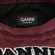 Ganni Bordeaux Recycled Polyamide Clutch Bag