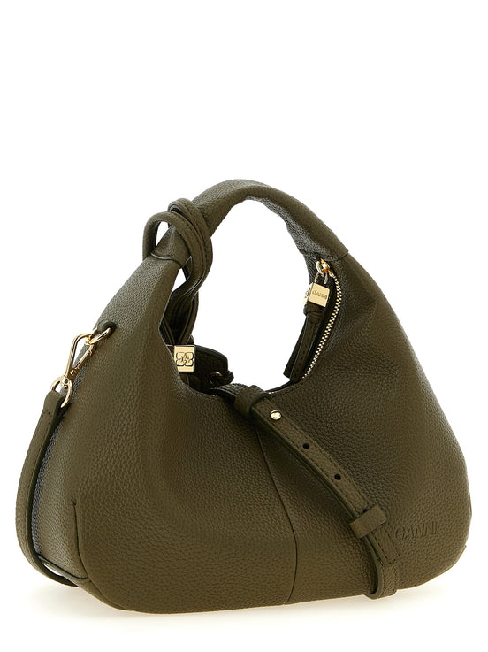 Ganni Bicolor Polyester Handbag