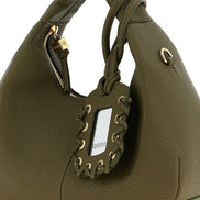 Ganni Bicolor Polyester Handbag