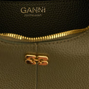 Ganni Bicolor Polyester Handbag