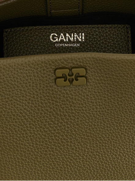 Ganni Bicolor Polyester Handbag