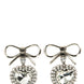 Alessandra Rich Silver Glass Earrings