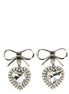 Alessandra Rich Silver Glass Earrings