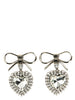 Alessandra Rich Silver Glass Earrings