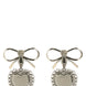 Alessandra Rich Silver Glass Earrings