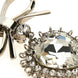 Alessandra Rich Silver Glass Earrings