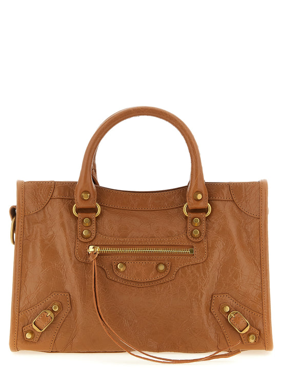 Balenciaga Brown Lamb Leather Handbag