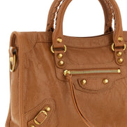 Balenciaga Brown Lamb Leather Handbag