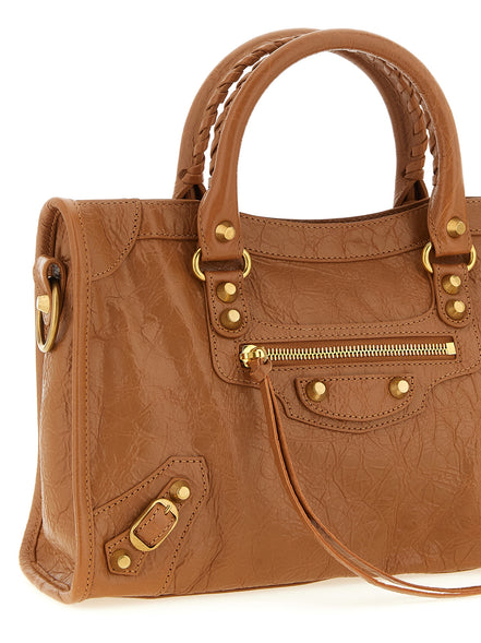 Balenciaga Brown Lamb Leather Handbag