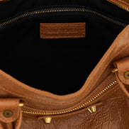 Balenciaga Brown Lamb Leather Handbag