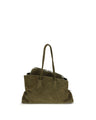 The Attico Bicolor Calf Leather Bos Taurus Shoulder Bag