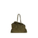 The Attico Bicolor Calf Leather Bos Taurus Shoulder Bag