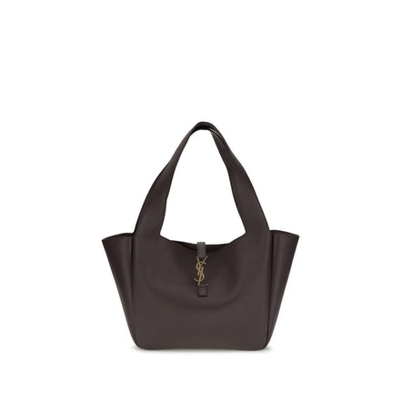 Saint Laurent Brown Calf Leather Bos Taurus Shoulder Bag