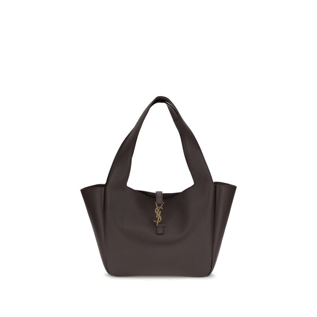 Saint Laurent Brown Calf Leather Bos Taurus Shoulder Bag