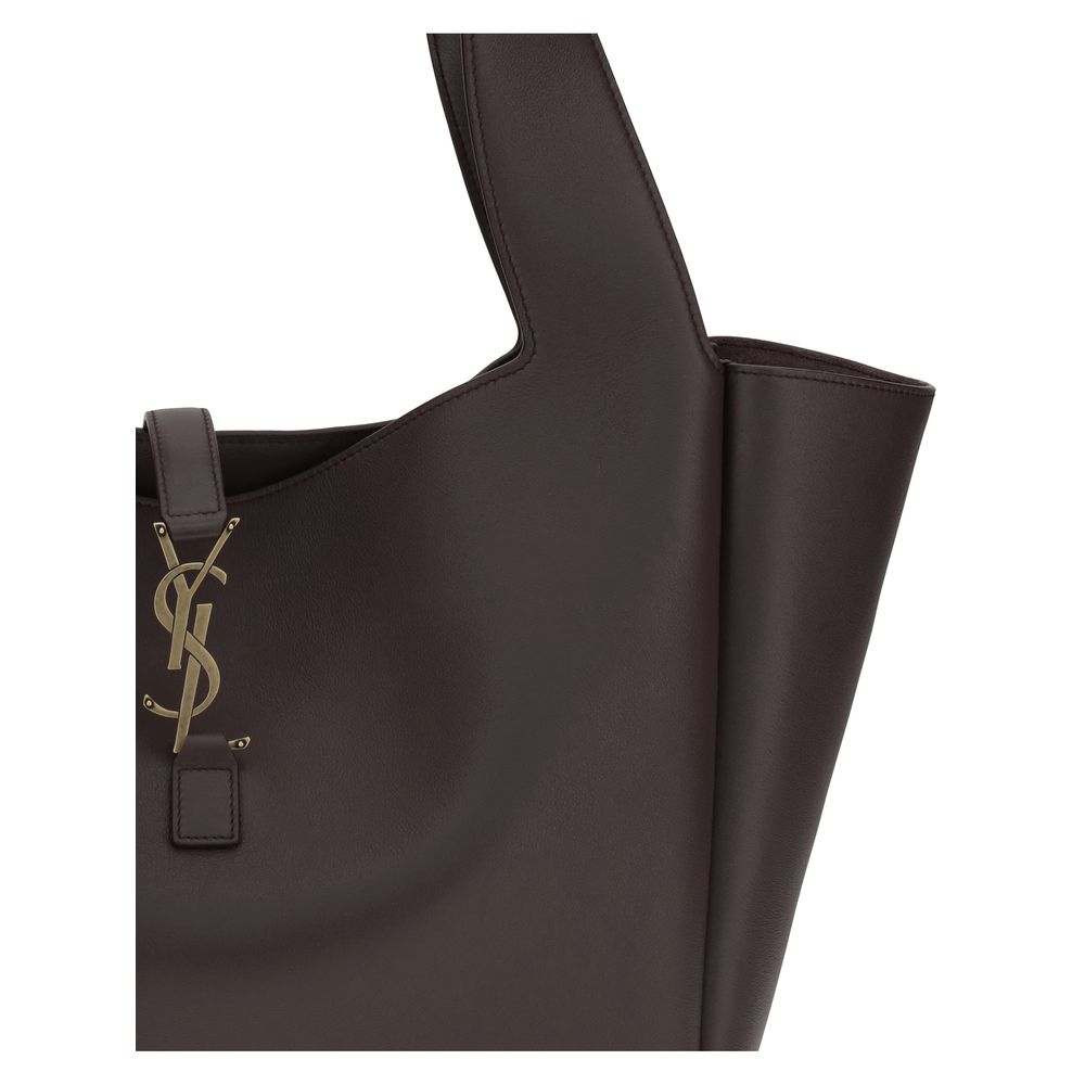 Saint Laurent Brown Calf Leather Bos Taurus Shoulder Bag