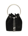 Jimmy Choo Black Cotton Shoulder Bag
