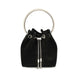 Jimmy Choo Black Cotton Shoulder Bag