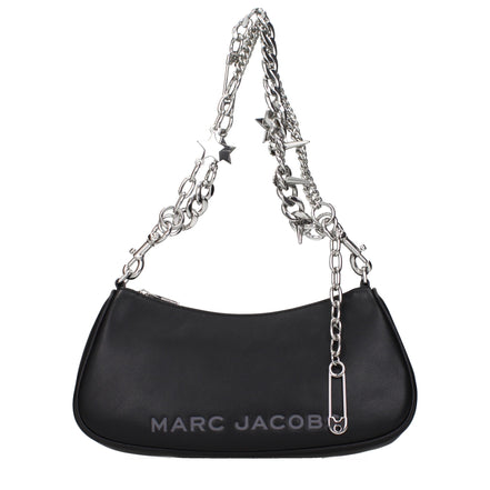 Τσάντα ώμου από μαύρο δέρμα Marc Jacobs  