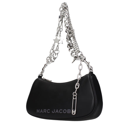 Τσάντα ώμου από μαύρο δέρμα Marc Jacobs  