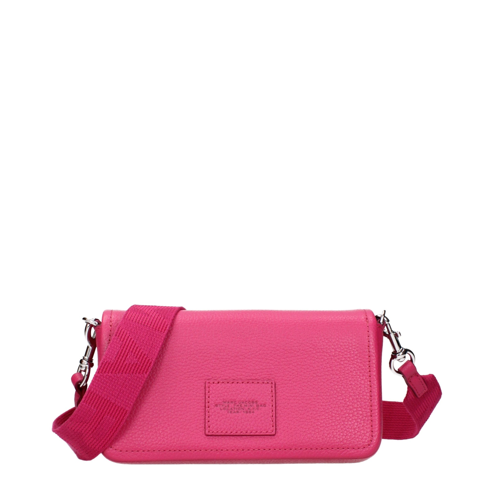 Τσάντα χιαστί ροζ από δέρμα Marc Jacobs
