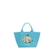 Ganni Blue Recycled Cotton Shoulder Bag