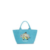 Ganni Blue Recycled Cotton Shoulder Bag