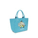 Ganni Blue Recycled Cotton Shoulder Bag