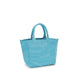 Ganni Blue Recycled Cotton Shoulder Bag