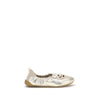 Chloé Silver Calf Leather Bos Taurus Sneakers