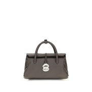 Zanellato Brown Calf Leather Bos Taurus Shoulder Bag