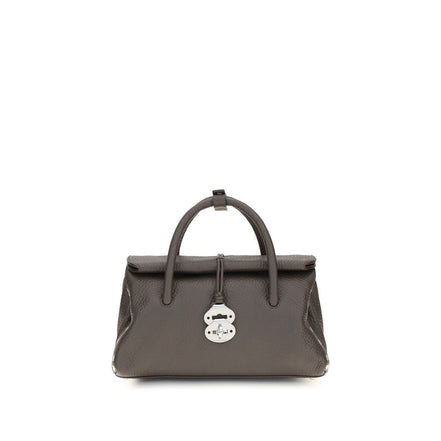 Zanellato Brown Calf Leather Bos Taurus Shoulder Bag