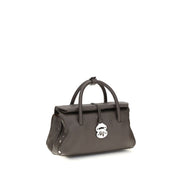 Zanellato Brown Calf Leather Bos Taurus Shoulder Bag