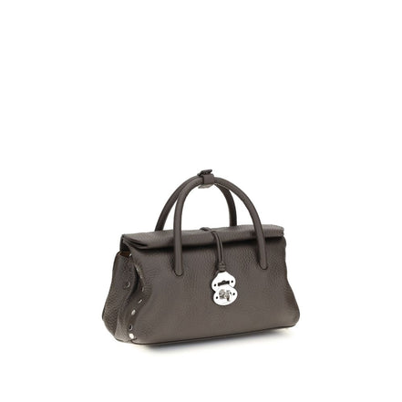 Zanellato Brown Calf Leather Bos Taurus Shoulder Bag