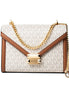 Michael Kors Beige Canvas Shoulder Bag