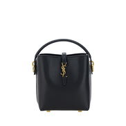 Saint Laurent Black Calf Leather Bos Taurus Shoulder Bag