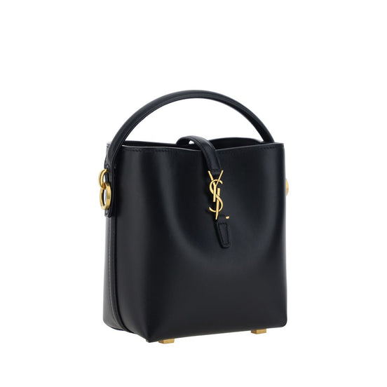Τσάντα ώμου Saint Laurent από μαύρο δέρμα μοσχαριού Bos Taurus