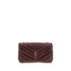 Saint Laurent Loulou Small Bordeaux Quilted Lambskin Shoulder Bag