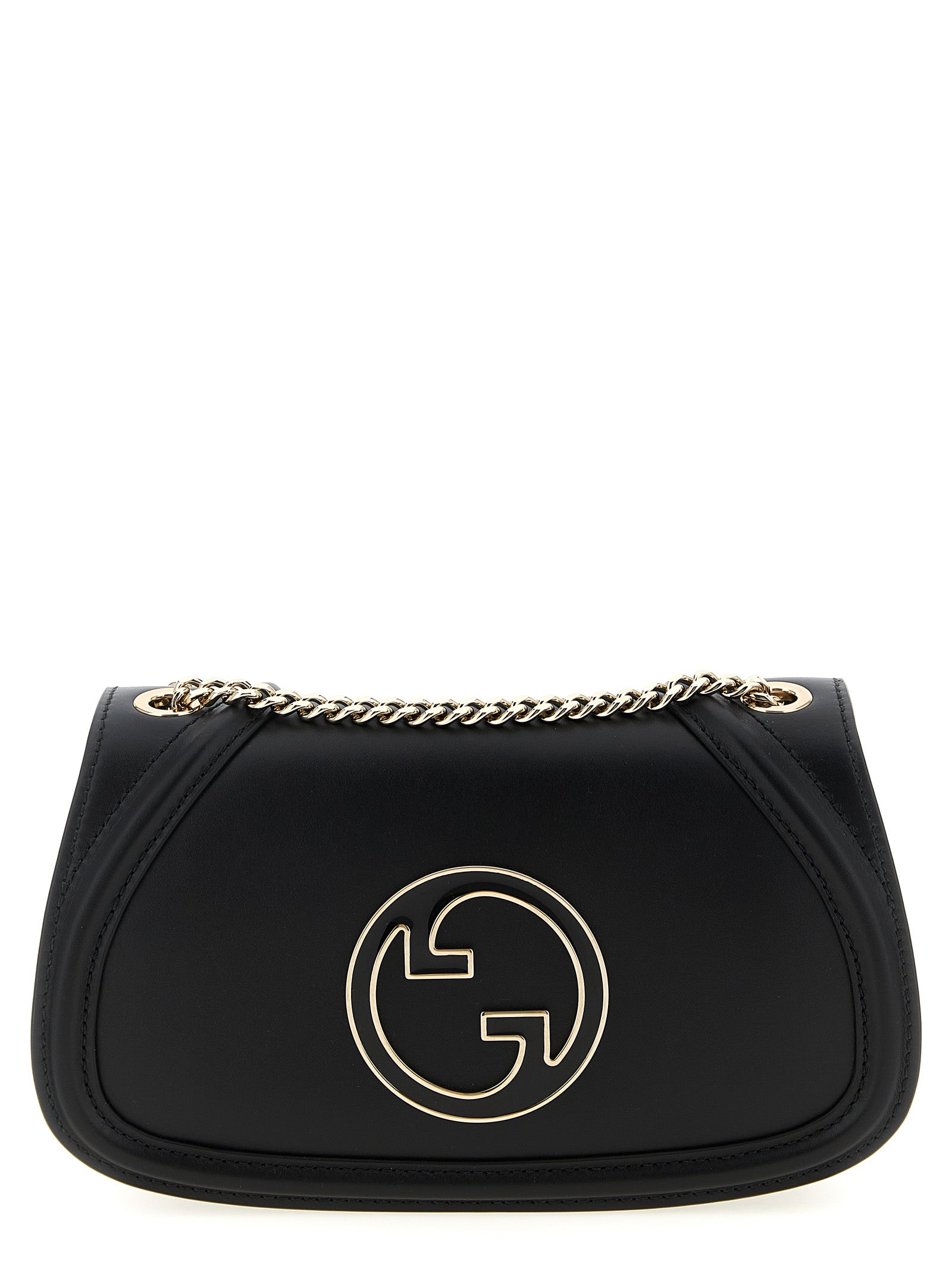 Gucci Blondie Medium Black Leather Shoulder Bag