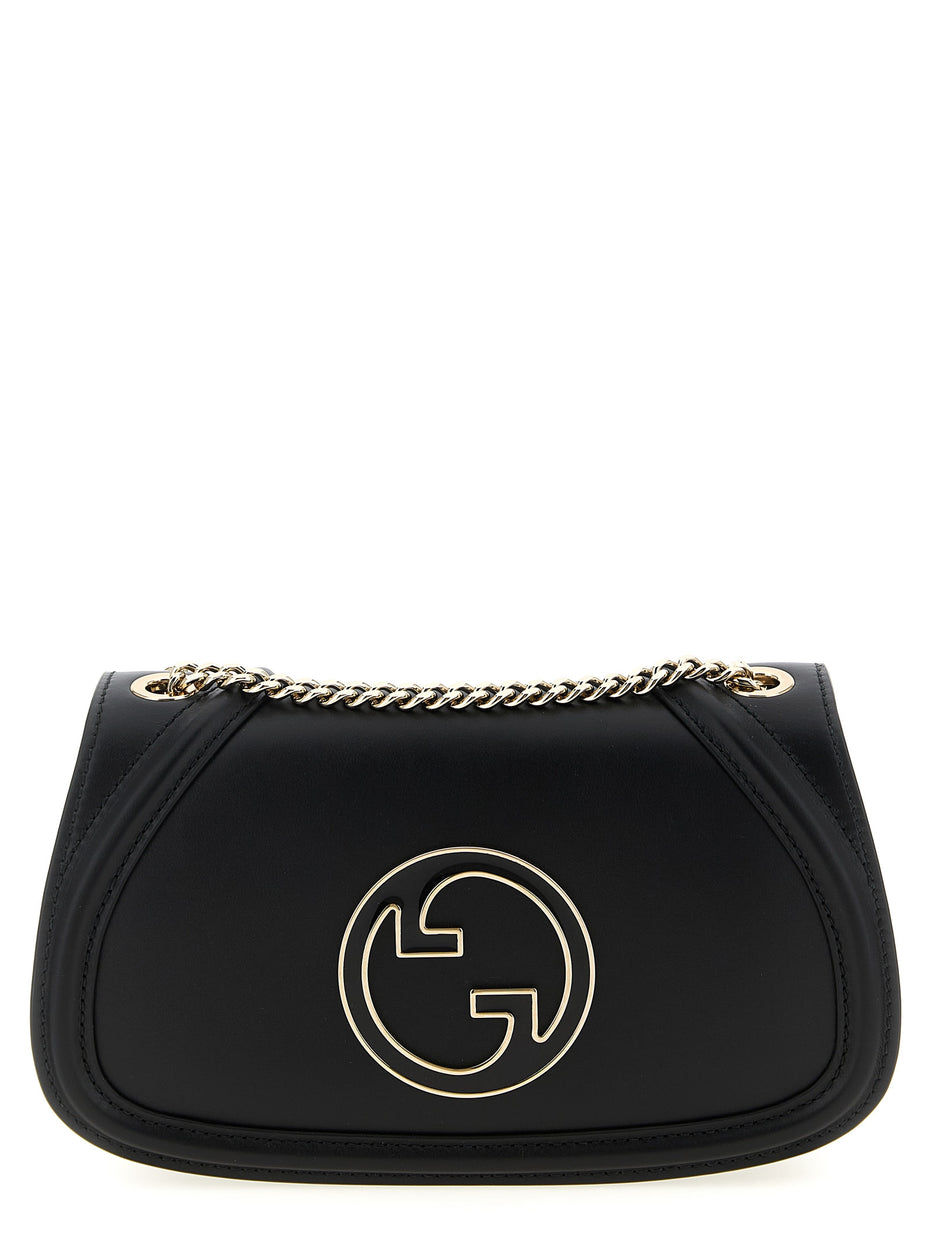 Gucci Blondie Medium Black Leather Shoulder Bag