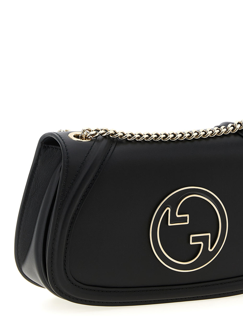 Gucci Blondie Medium Black Leather Shoulder Bag