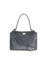 Balenciaga Rodeo Small Gray Leather Top Handle Bag