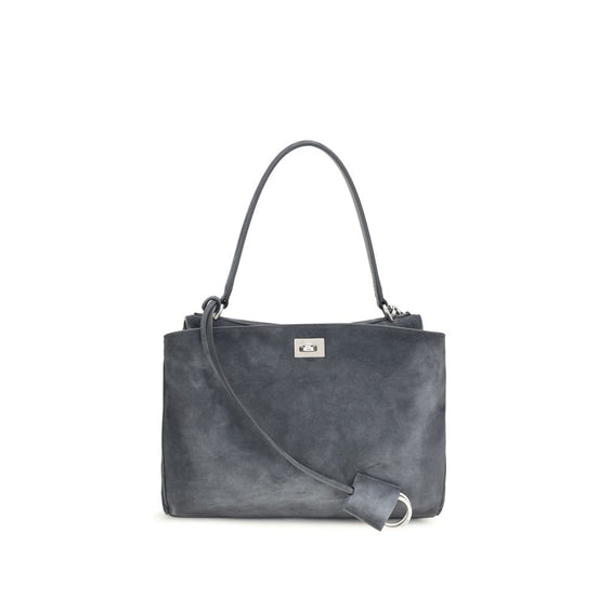 Balenciaga Rodeo Small Gray Leather Top Handle Bag