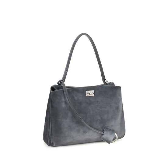 Balenciaga Rodeo Small Gray Leather Top Handle Bag